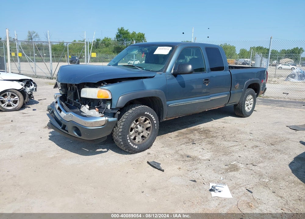 2006 GMC SIERRA 1500 SLE2 VIN: 1GTEK19B16Z195962