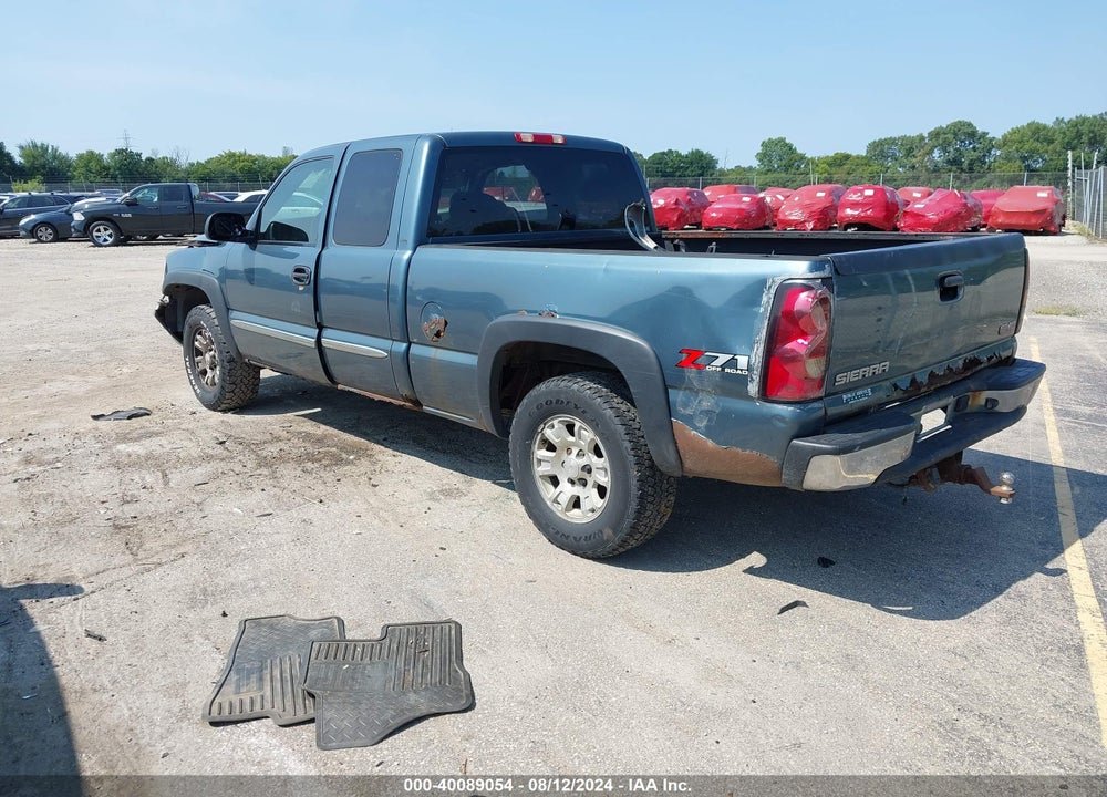 2006 GMC SIERRA 1500 SLE2 VIN: 1GTEK19B16Z195962