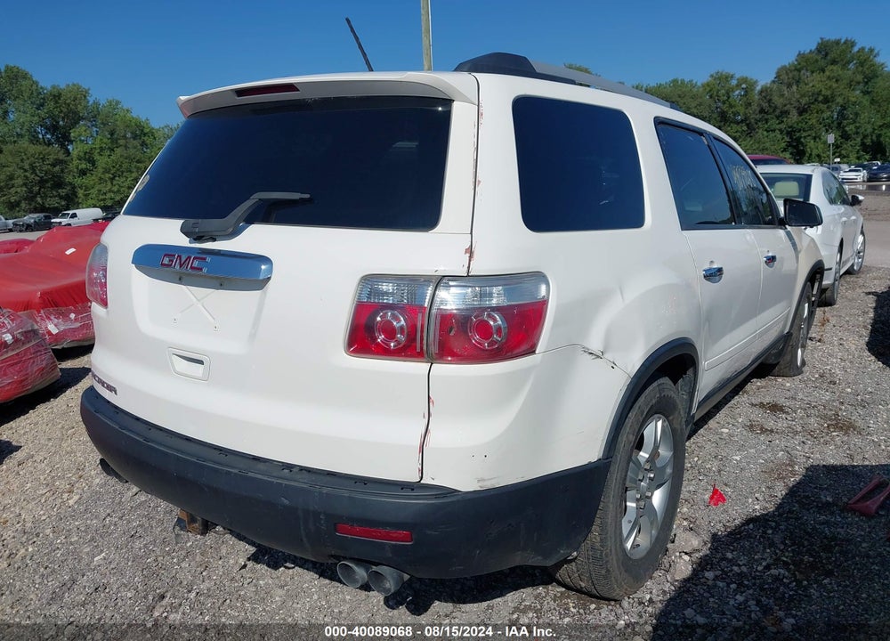 2012 GMC ACADIA SL VIN: 1GKKRNEDXCJ395136
