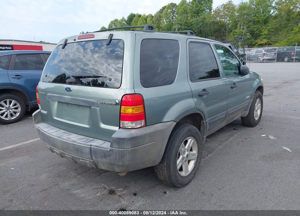 2006 FORD ESCAPE HYBRID VIN: 1FMCU96H96KA20680
