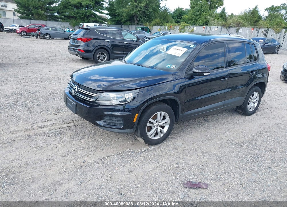 2013 VOLKSWAGEN TIGUAN S VIN: WVGBV3AX7DW608717