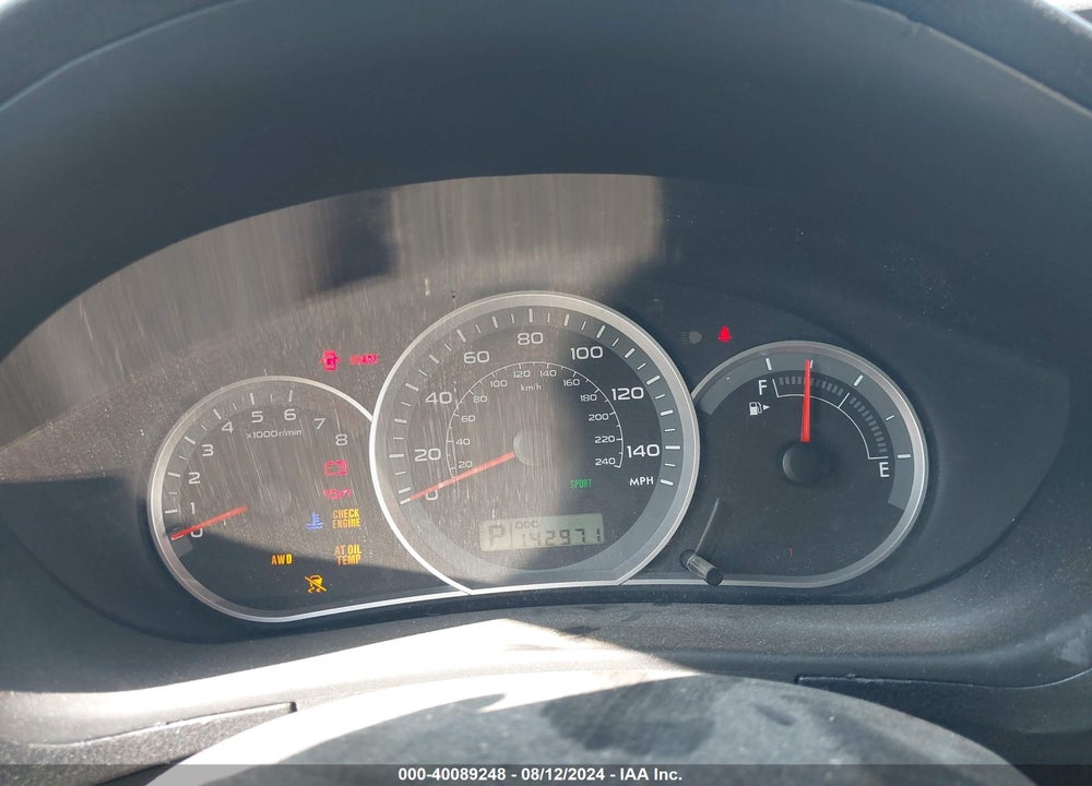 2009 SUBARU IMPREZA 2.5I VIN: JF1GH61649H805954