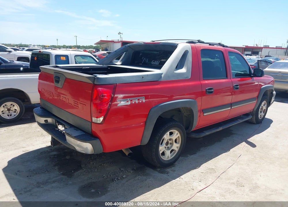 2004 CHEVROLET AVALANCHE 1500 VIN: 3GNEC12T54G308865