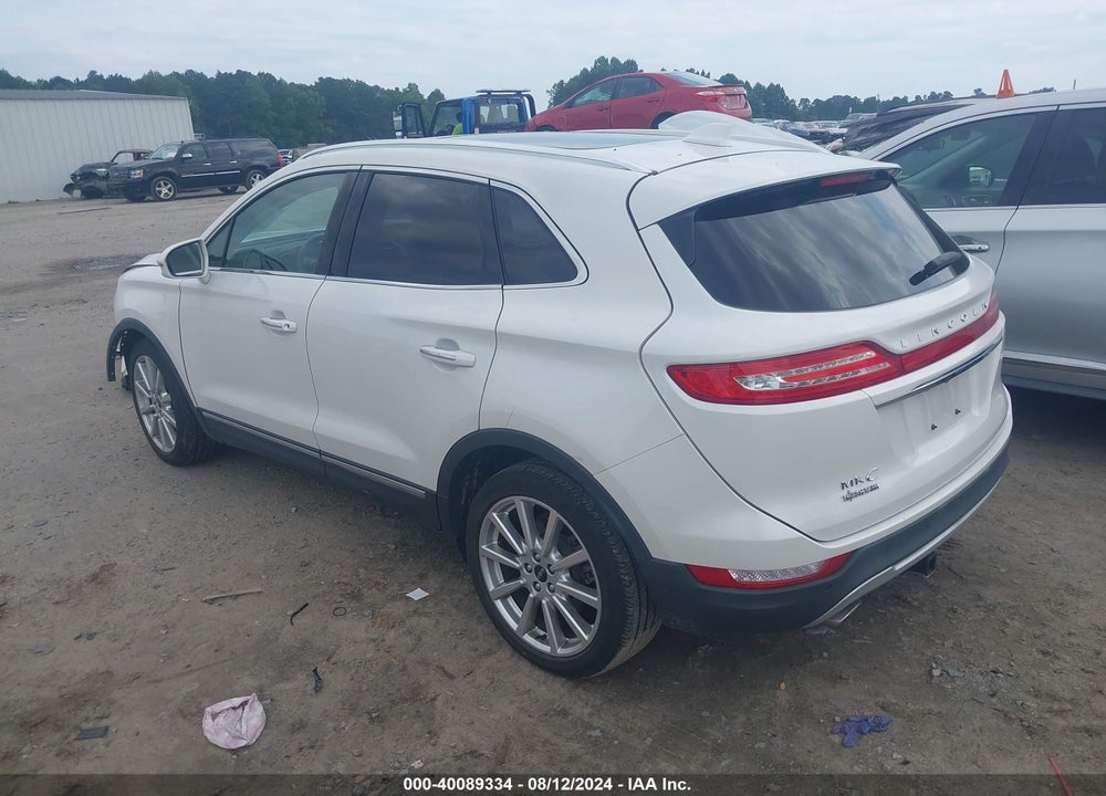 2019 LINCOLN MKC RESERVE VIN: 5LMCJ3C91KUL39781