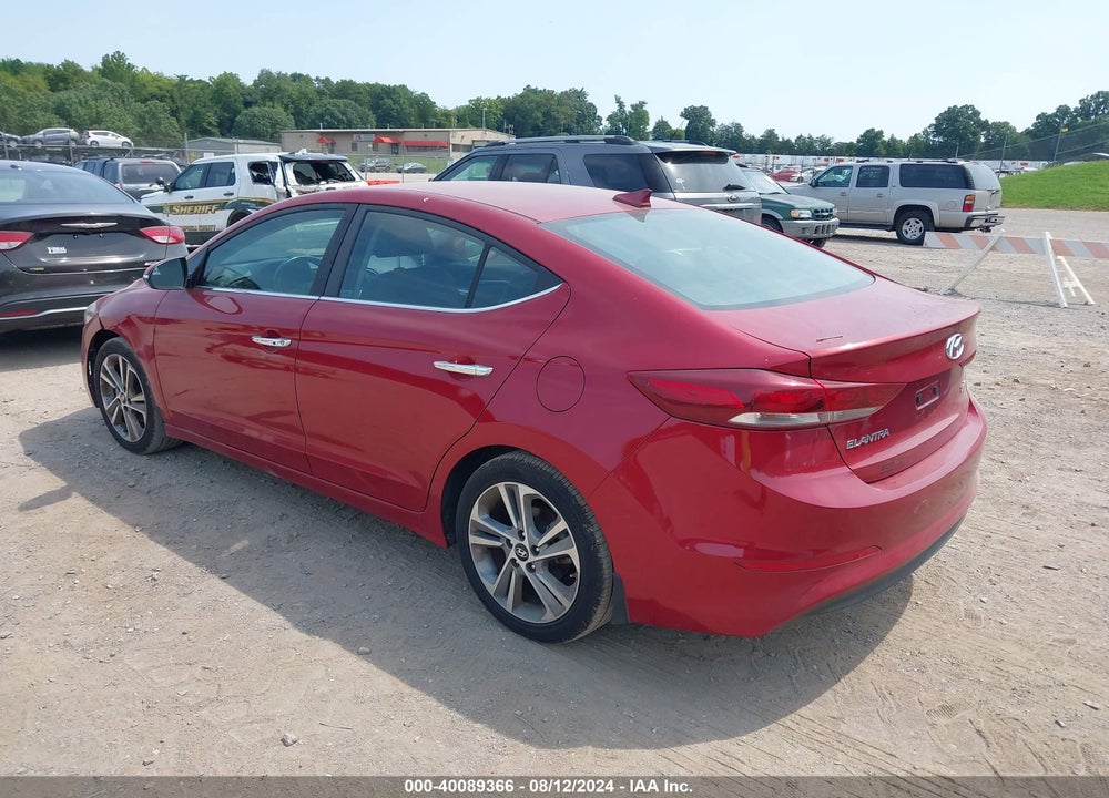 2017 HYUNDAI ELANTRA LIMITED VIN: KMHD84LF1HU333826