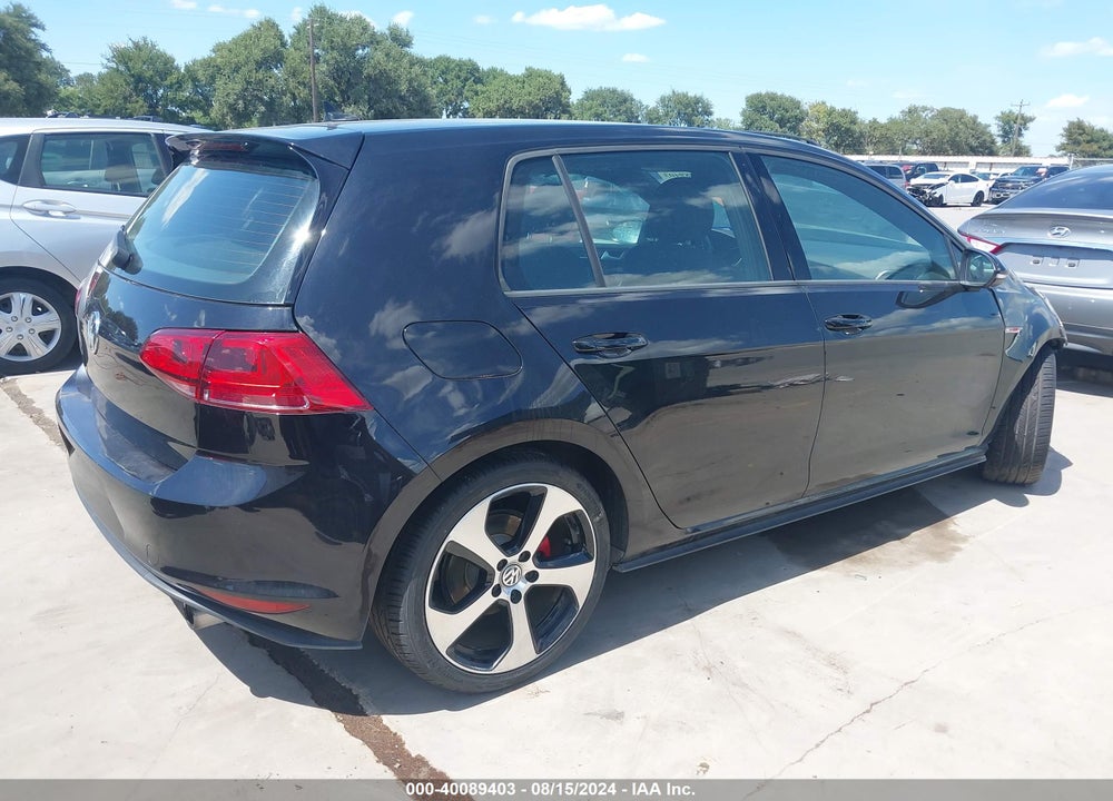 2017 VOLKSWAGEN GOLF GTI AUTOBAHN 4-DOOR/S 4-DOOR/SE 4-DOOR/SPORT 4-DOOR VIN: 3VW4T7AU7HM065954