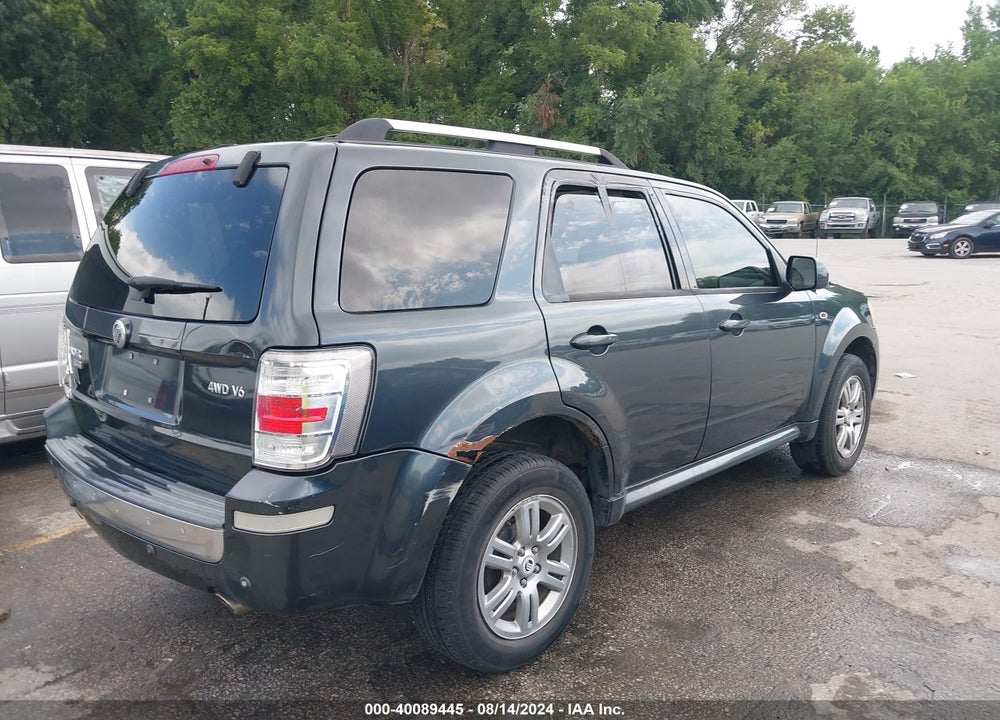 2008 MERCURY MARINER PREMIER VIN: 4M2CU97118KJ20341