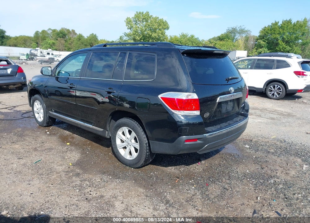 2013 TOYOTA HIGHLANDER SE V6 VIN: 5TDBK3EH5DS276826