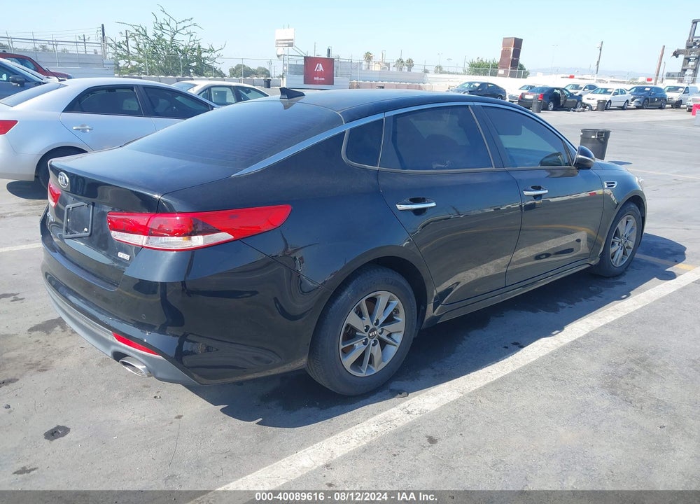 2018 KIA OPTIMA LX TURBO VIN: 5XXGT4L16JG217666