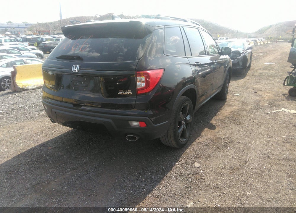 2019 HONDA PASSPORT ELITE VIN: 5FNYF8H08KB014639