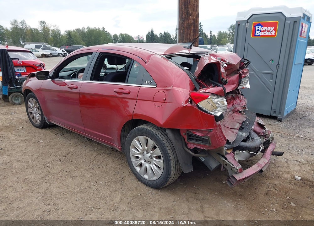 2012 CHRYSLER 200 LX VIN: 1C3CCBAB2CN319802