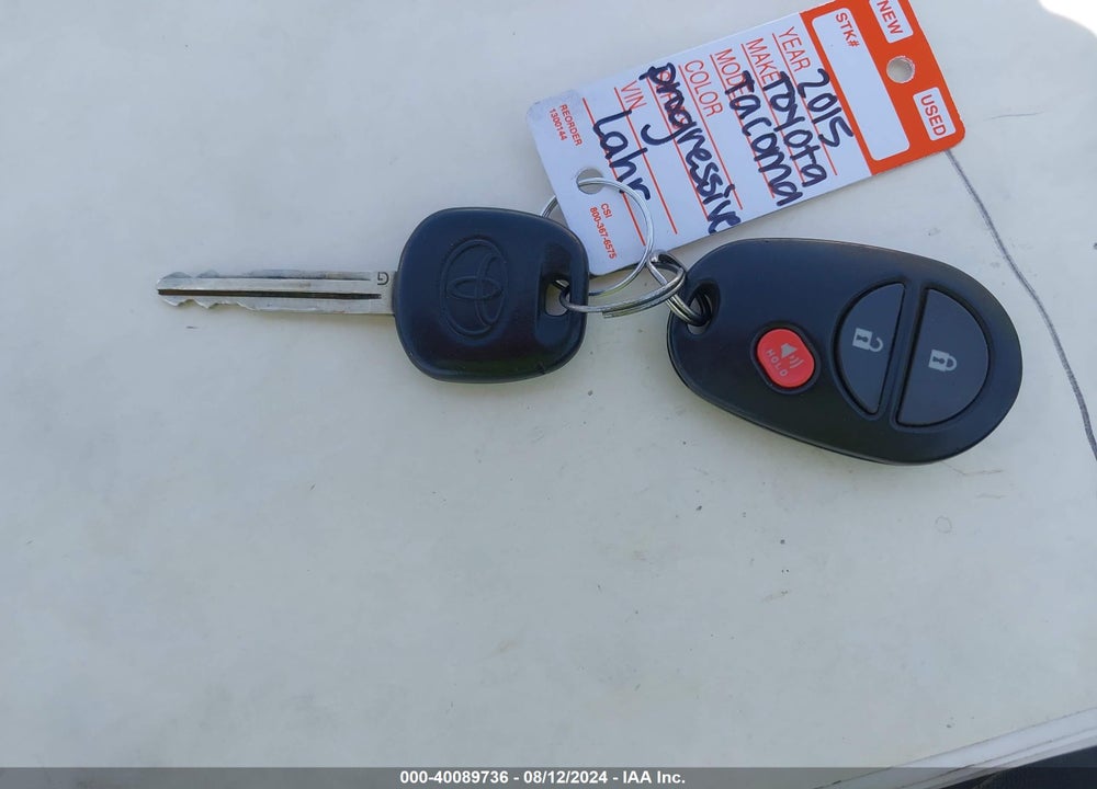 2015 TOYOTA TACOMA BASE V6 VIN: 3TMLU4ENXFM190201