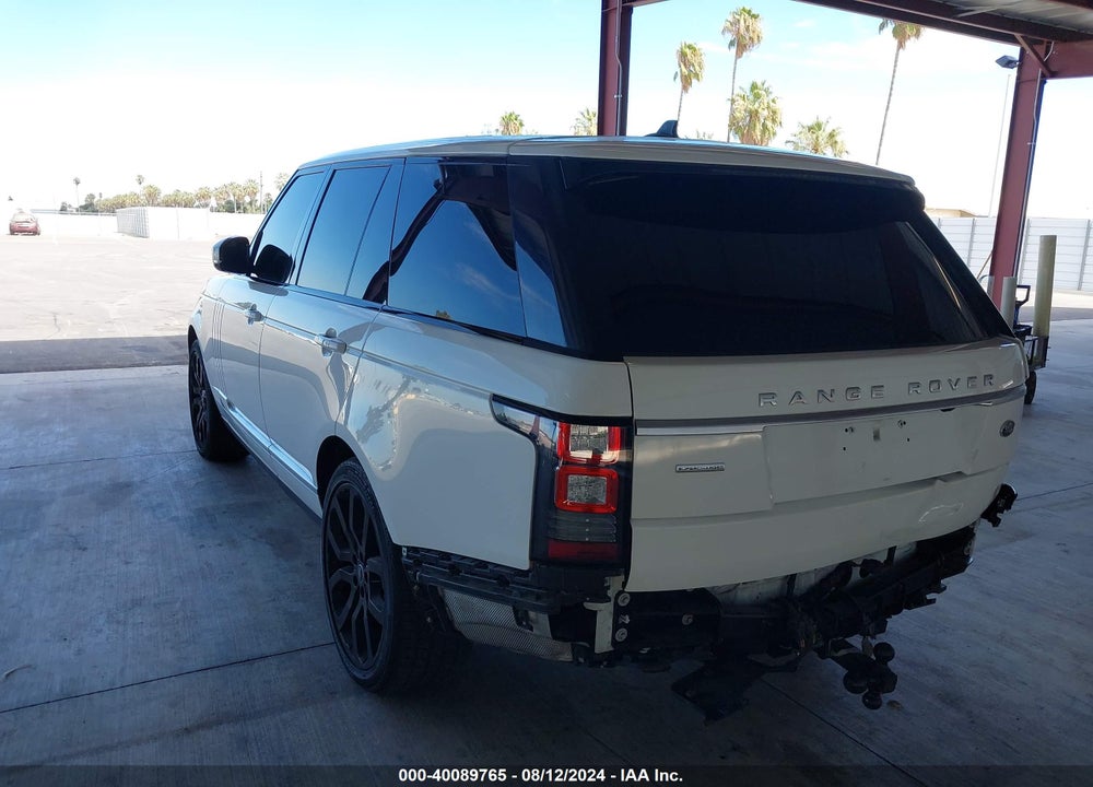 2015 LAND ROVER RANGE ROVER 5.0L V8 SUPERCHARGED VIN: SALGS2TF0FA215040