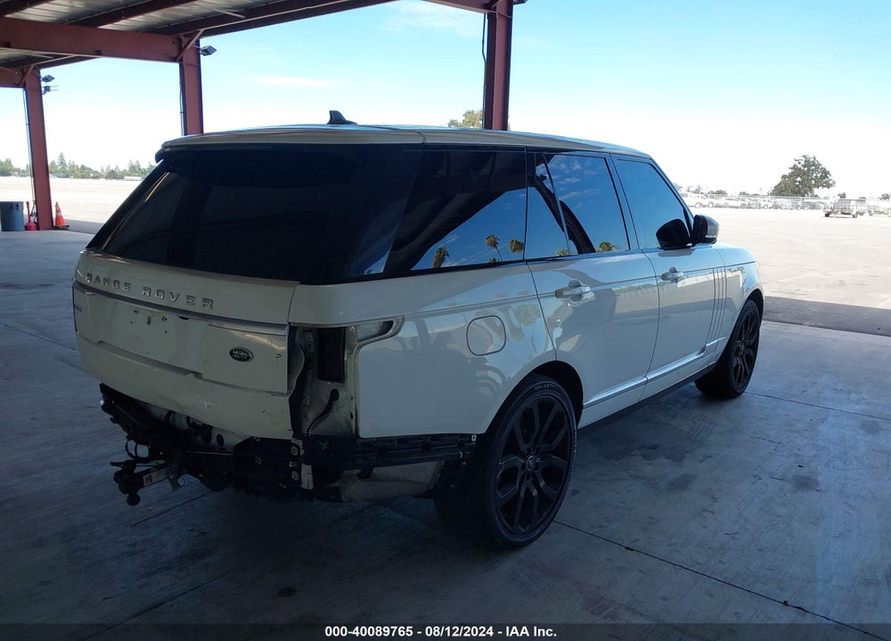 2015 LAND ROVER RANGE ROVER 5.0L V8 SUPERCHARGED VIN: SALGS2TF0FA215040