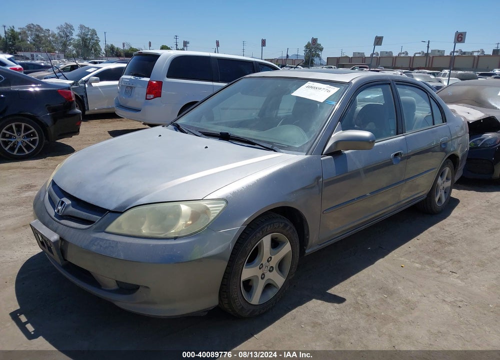 2004 HONDA CIVIC EX VIN: 2HGES26784H528307