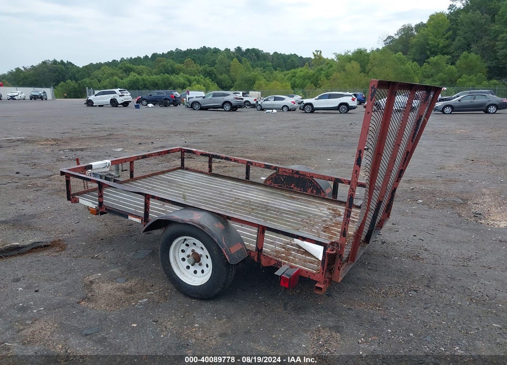 2013 CARRY ON 5X8 UTILITY TRAILER VIN: 4YMUL0811DG047862