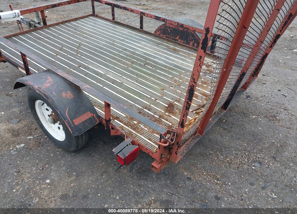 2013 CARRY ON 5X8 UTILITY TRAILER VIN: 4YMUL0811DG047862