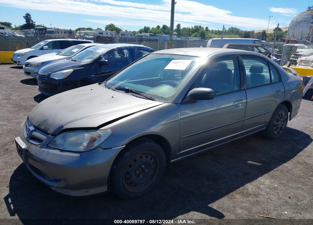 2004 HONDA CIVIC LX VIN: 2HGES16514H609366