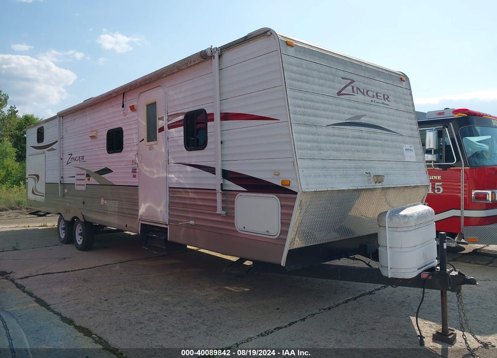 2011 CROSSROADS ZINGER TRAVEL TRAILER VIN: 4V0TC3120BA012948