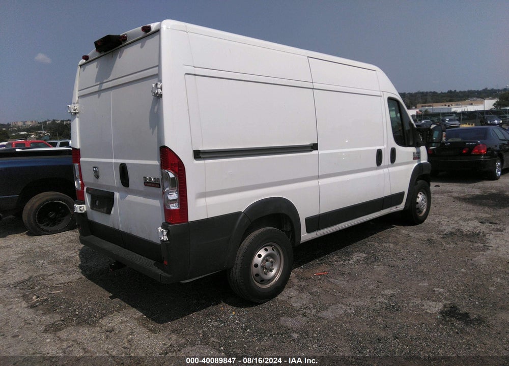 2021 RAM PROMASTER 1500 HIGH ROOF 136 WB VIN: 3C6LRVBG4ME578021