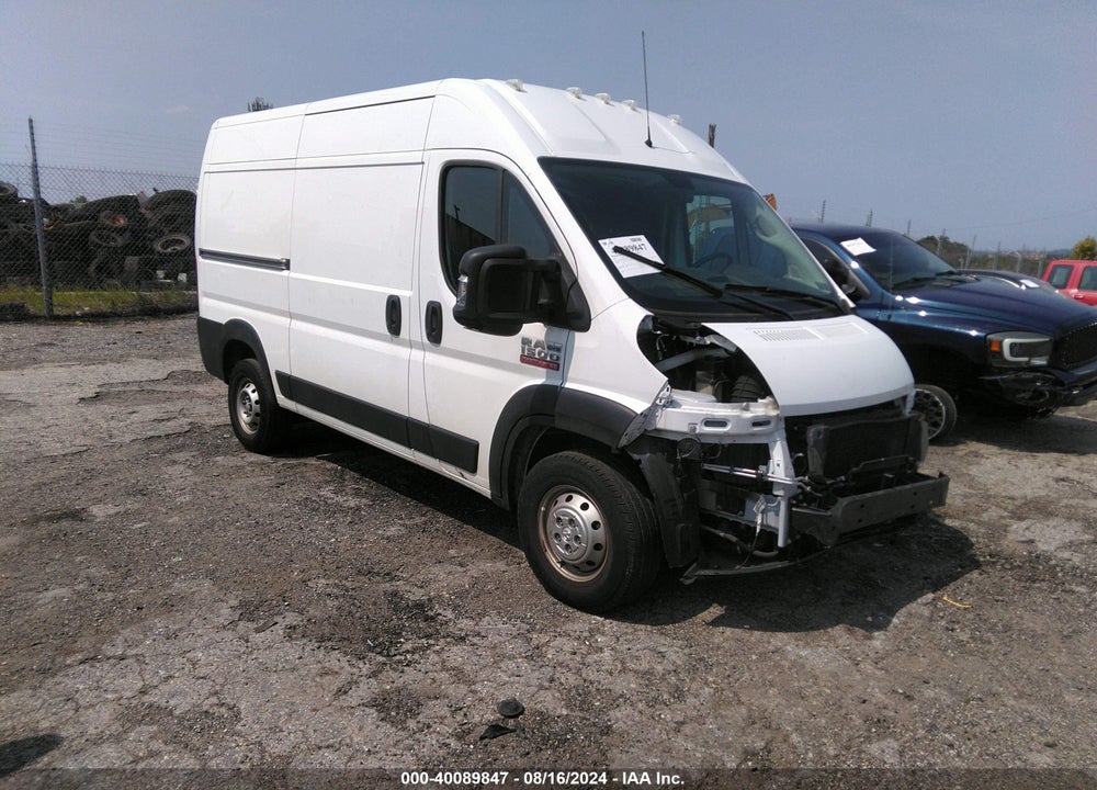 2021 RAM PROMASTER 1500 HIGH ROOF 136 WB VIN: 3C6LRVBG4ME578021