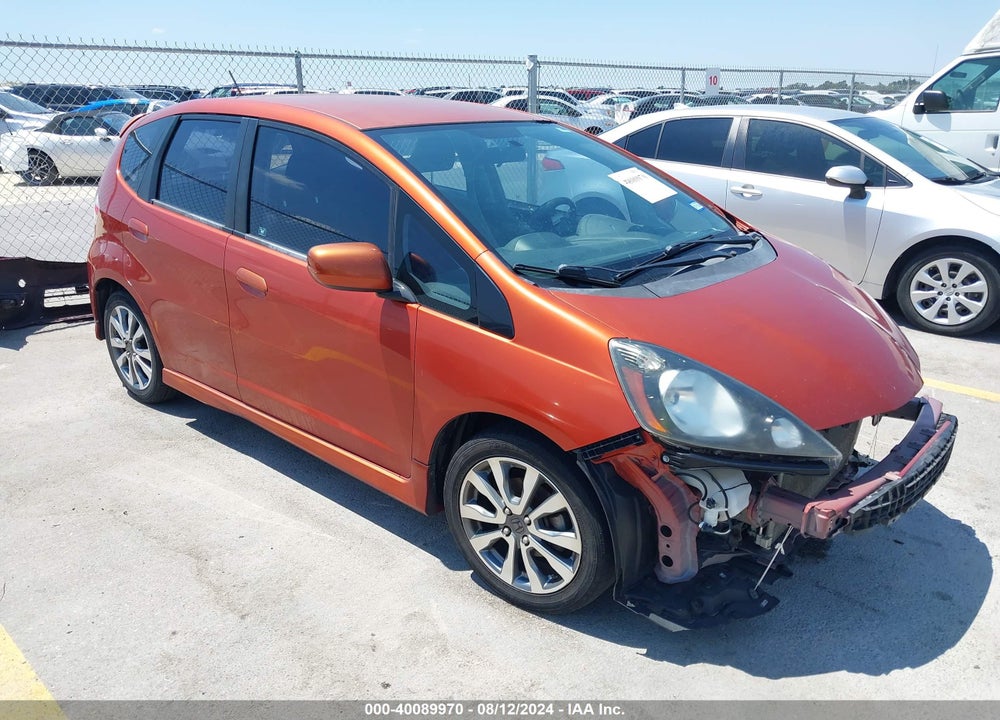 2012 HONDA FIT SPORT VIN: JHMGE8H55CC012953