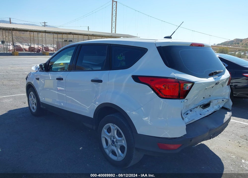 2019 FORD ESCAPE S VIN: 1FMCU0F74KUB79396