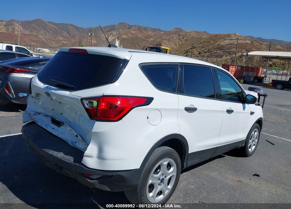 2019 FORD ESCAPE S VIN: 1FMCU0F74KUB79396