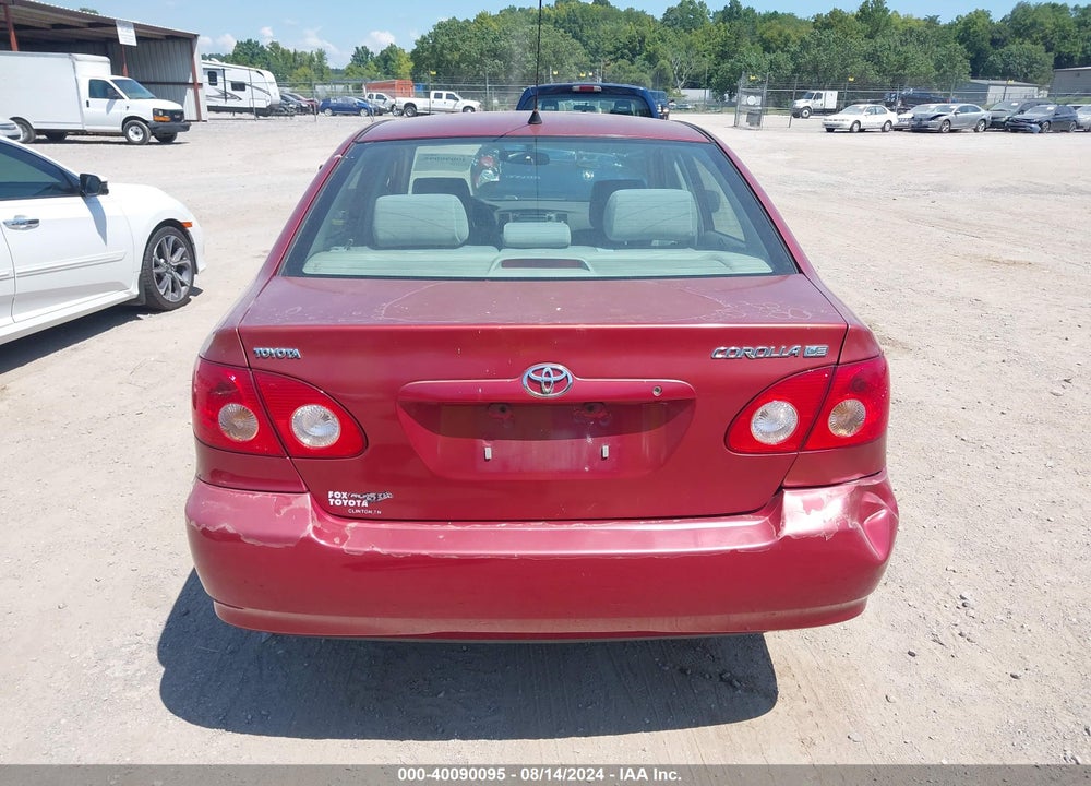 2005 TOYOTA COROLLA LE VIN: 1NXBR32E15Z558296