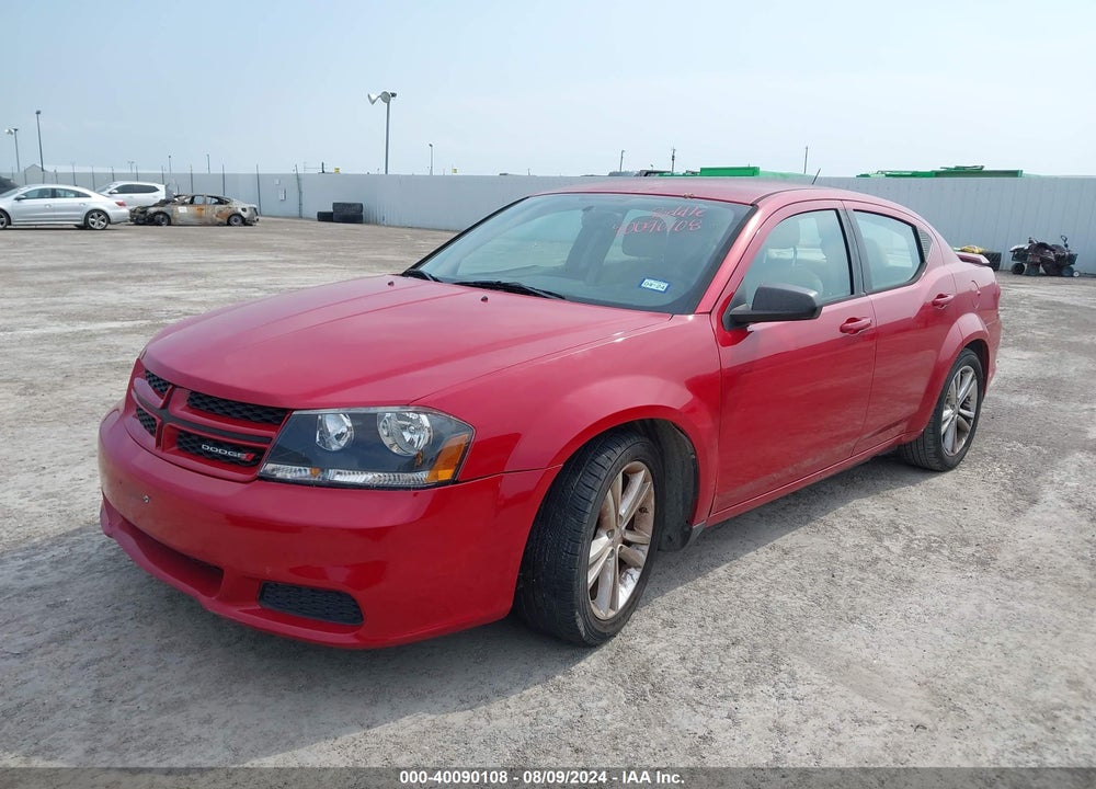 2014 DODGE AVENGER VIN: 1C3CDZABXEN189292