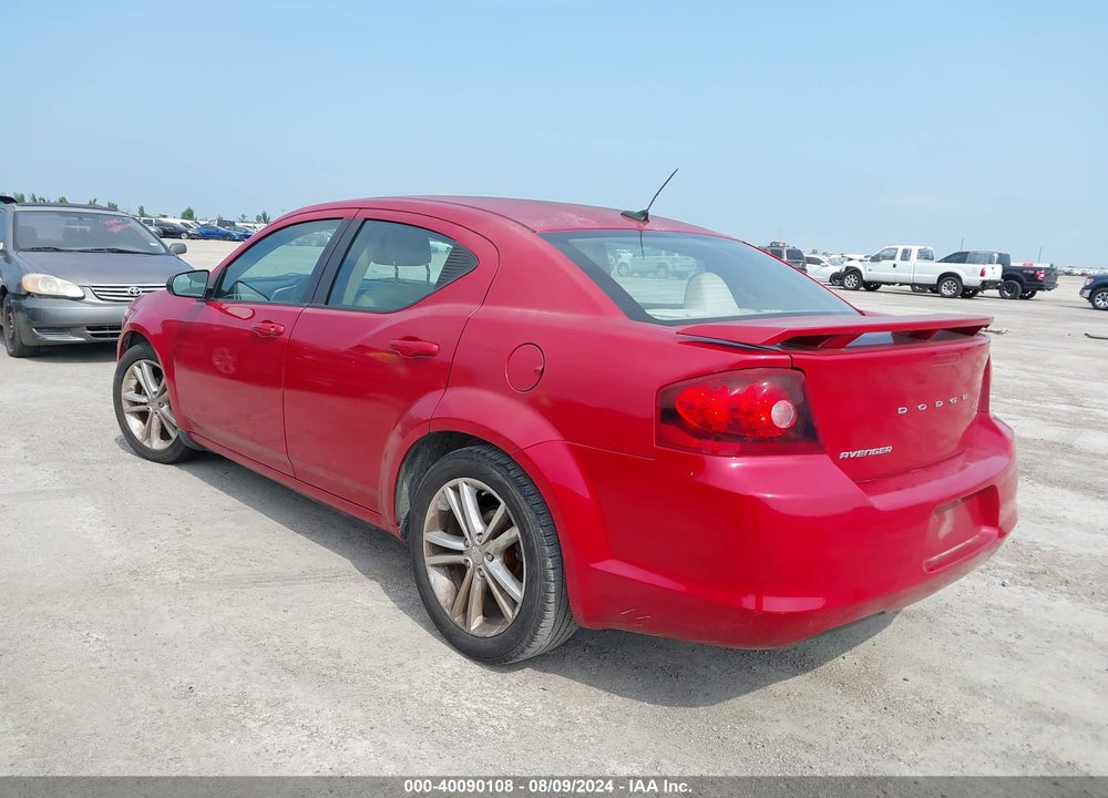 2014 DODGE AVENGER VIN: 1C3CDZABXEN189292