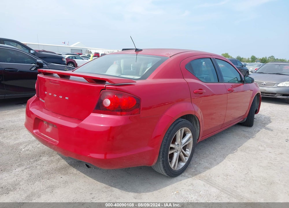 2014 DODGE AVENGER VIN: 1C3CDZABXEN189292