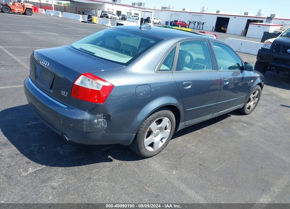 2004 AUDI A4 1.8T VIN: WAULC68E44A026542