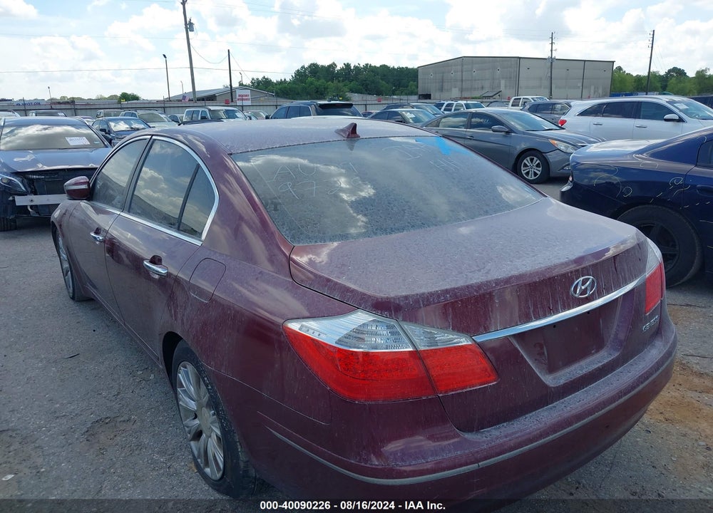 2010 HYUNDAI GENESIS 3.8 VIN: KMHGC4DEXAU099726