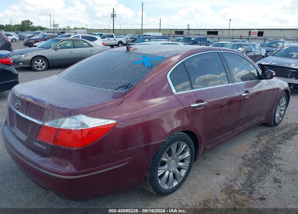 2010 HYUNDAI GENESIS 3.8 VIN: KMHGC4DEXAU099726