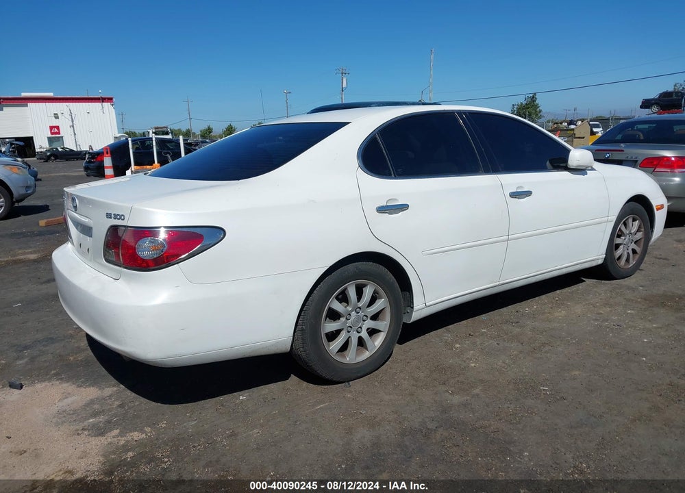 2003 LEXUS ES 300 VIN: JTHBF30G130147405