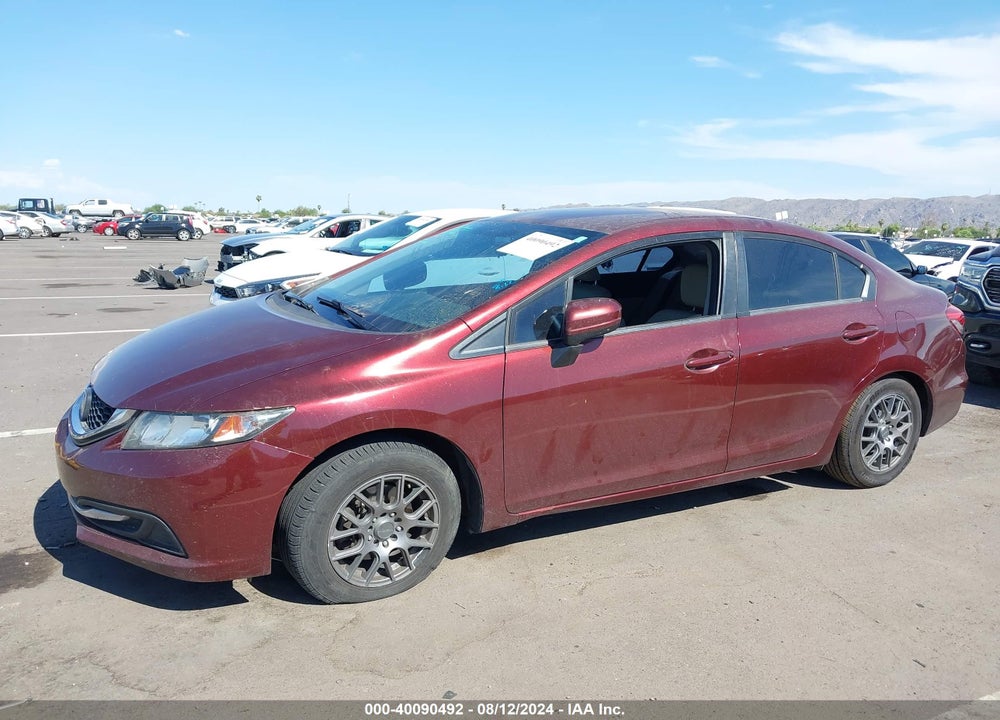 2014 HONDA CIVIC LX VIN: 19XFB2F53EE262046