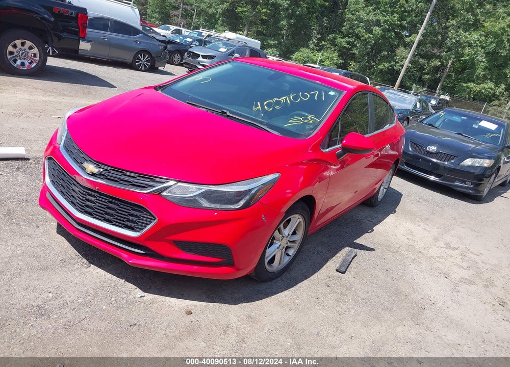 2016 CHEVROLET CRUZE LT AUTO VIN: 1G1BE5SMXG7272217