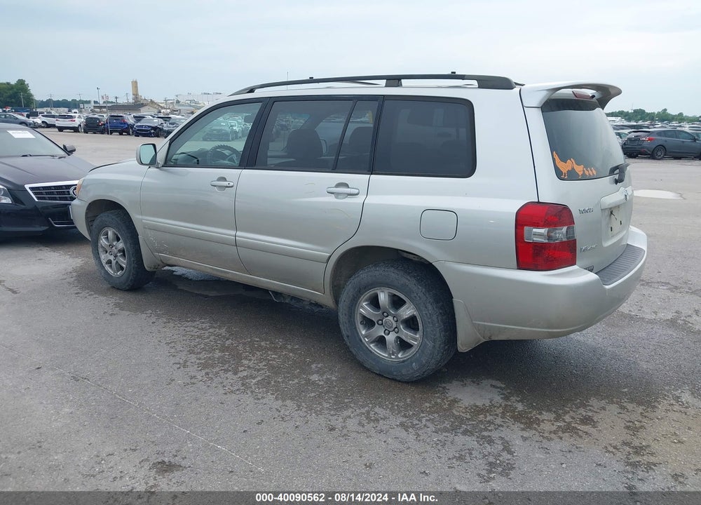 2007 TOYOTA HIGHLANDER V6 VIN: JTEEP21A470216136