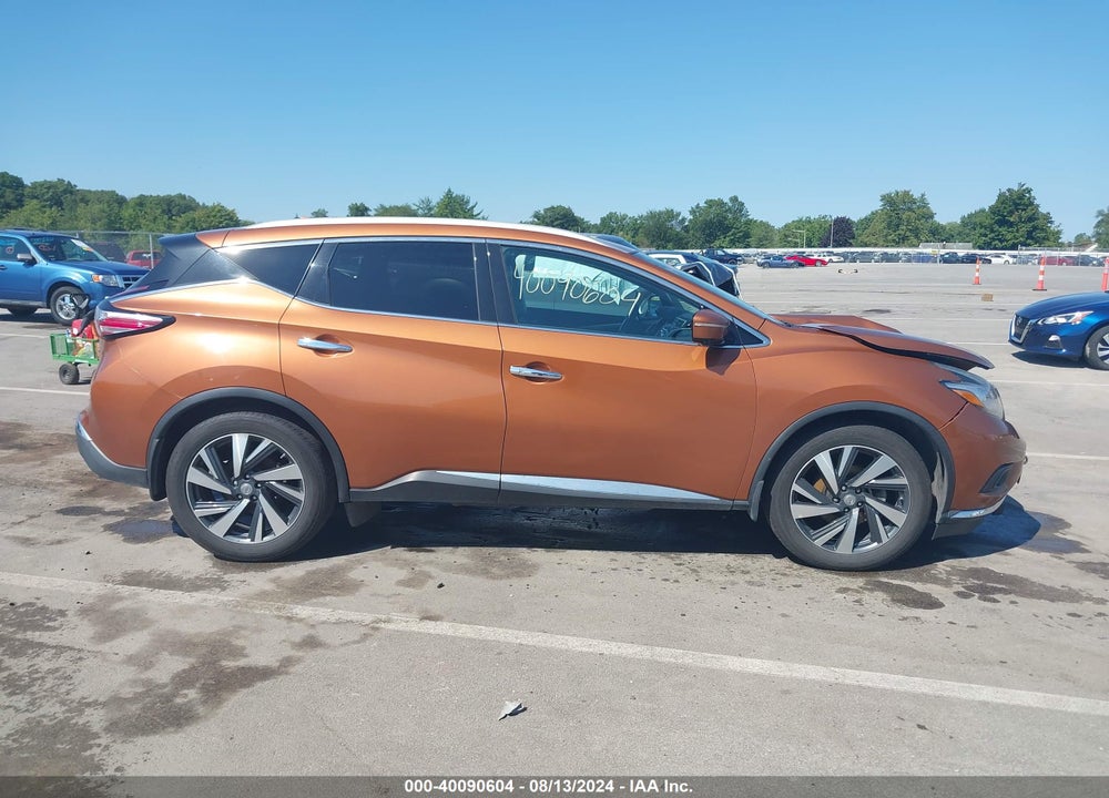 2015 NISSAN MURANO PLATINUM VIN: 5N1AZ2MH9FN237552