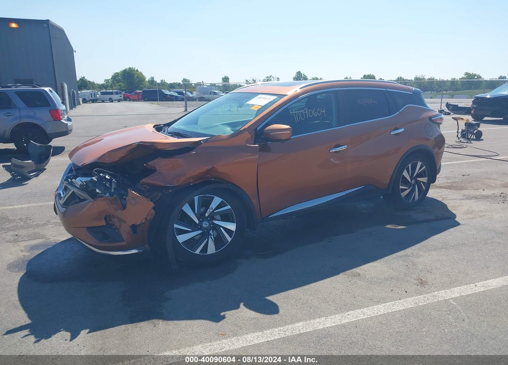2015 NISSAN MURANO PLATINUM VIN: 5N1AZ2MH9FN237552