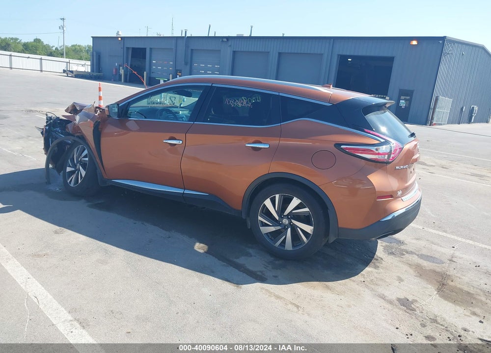 2015 NISSAN MURANO PLATINUM VIN: 5N1AZ2MH9FN237552