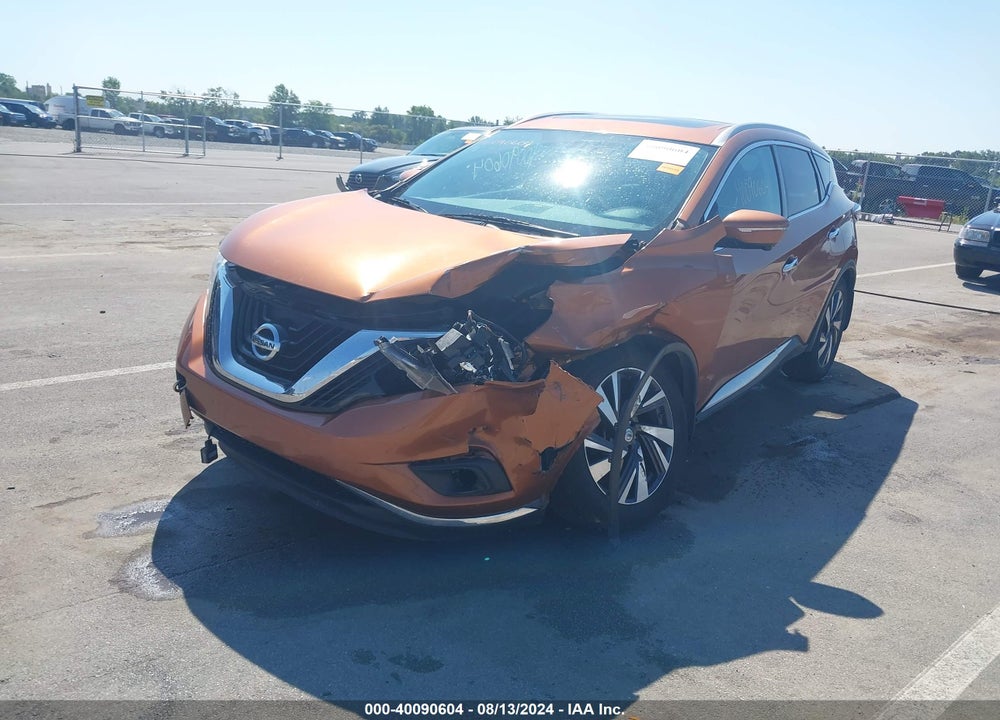2015 NISSAN MURANO PLATINUM VIN: 5N1AZ2MH9FN237552