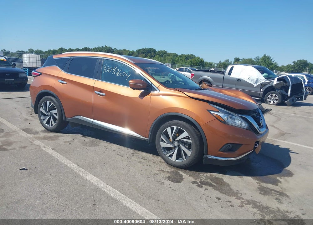 2015 NISSAN MURANO PLATINUM VIN: 5N1AZ2MH9FN237552