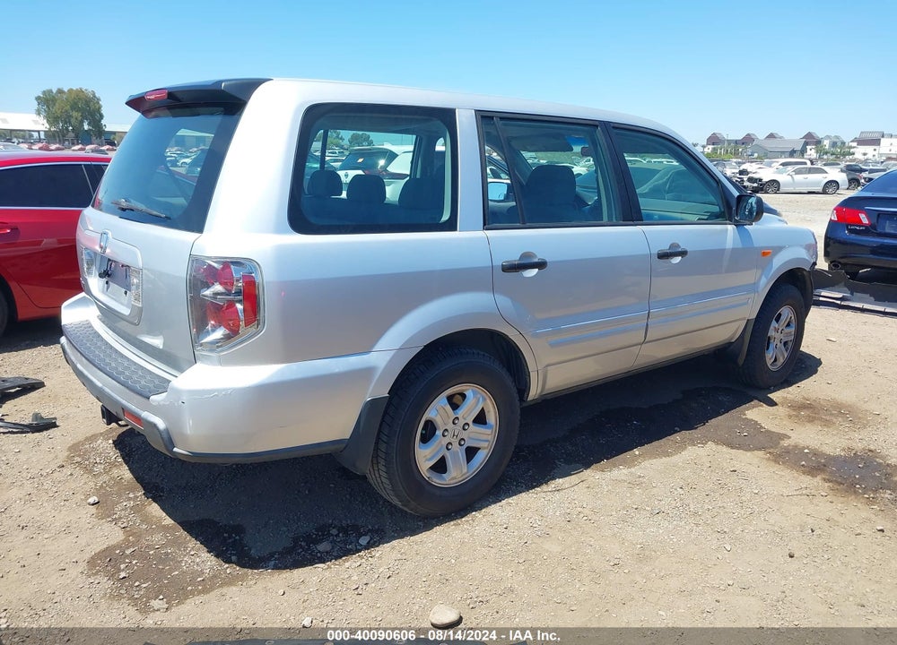 2006 HONDA PILOT LX VIN: 5FNYF28116B048739