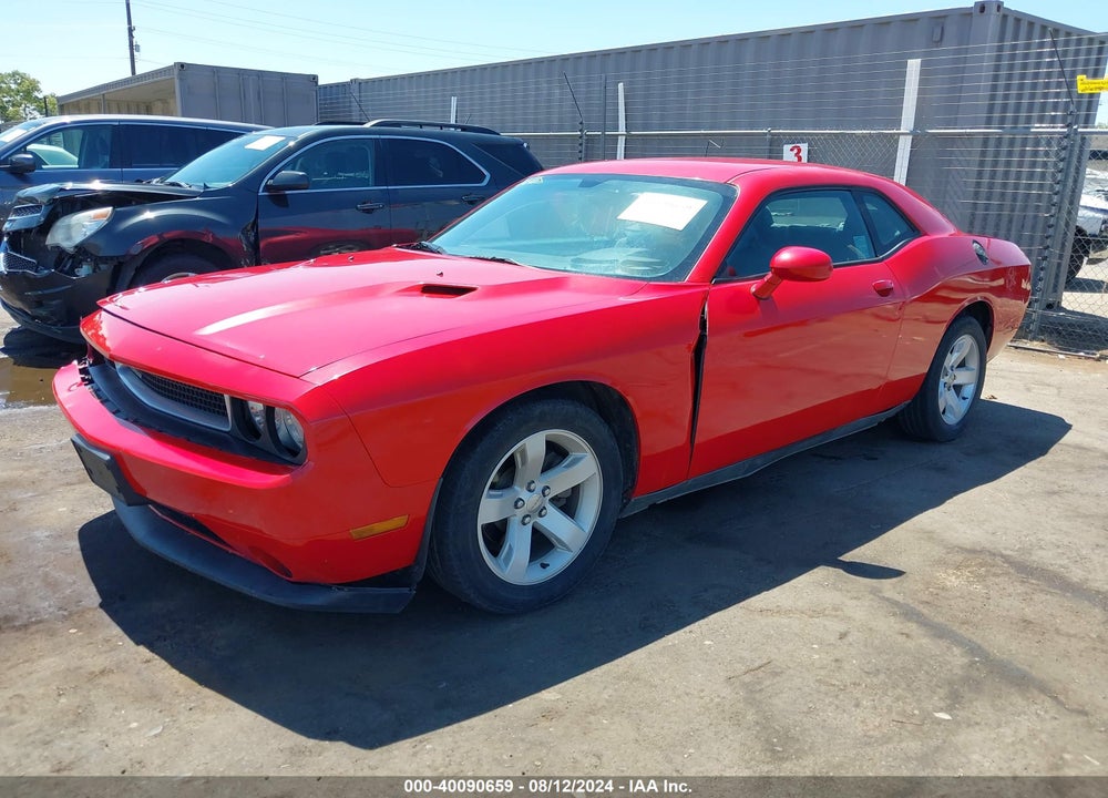 2012 DODGE CHALLENGER SXT VIN: 2C3CDYAGXCH186453