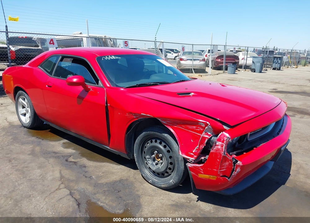 2012 DODGE CHALLENGER SXT VIN: 2C3CDYAGXCH186453