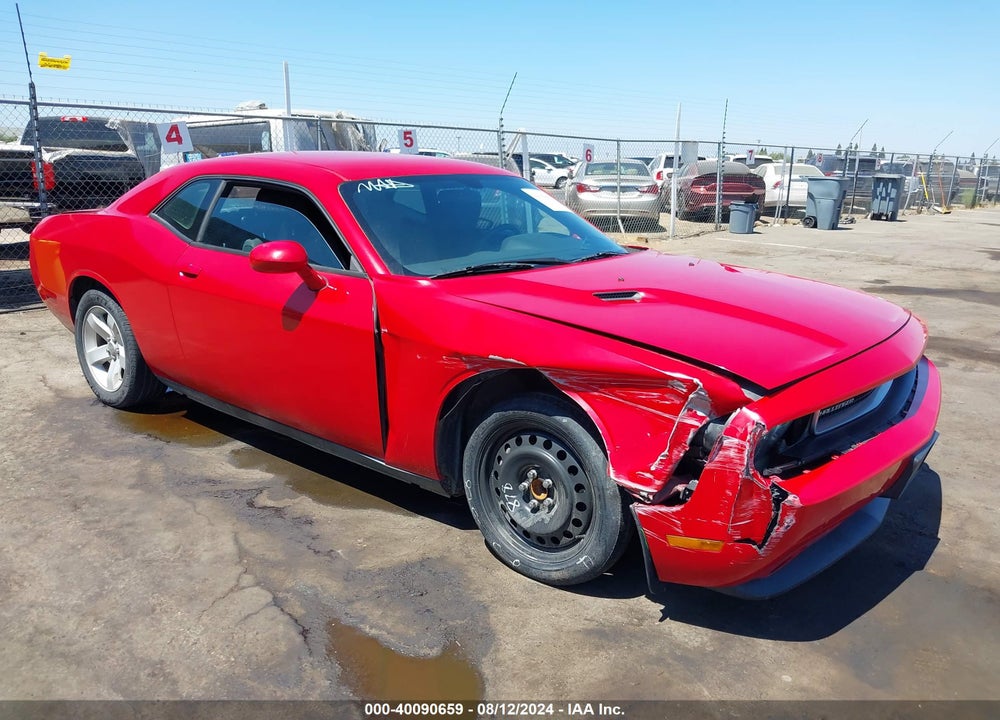 2012 DODGE CHALLENGER SXT VIN: 2C3CDYAGXCH186453