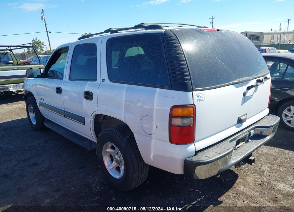 2001 CHEVROLET TAHOE LS VIN: 1GNEK13T21R110399
