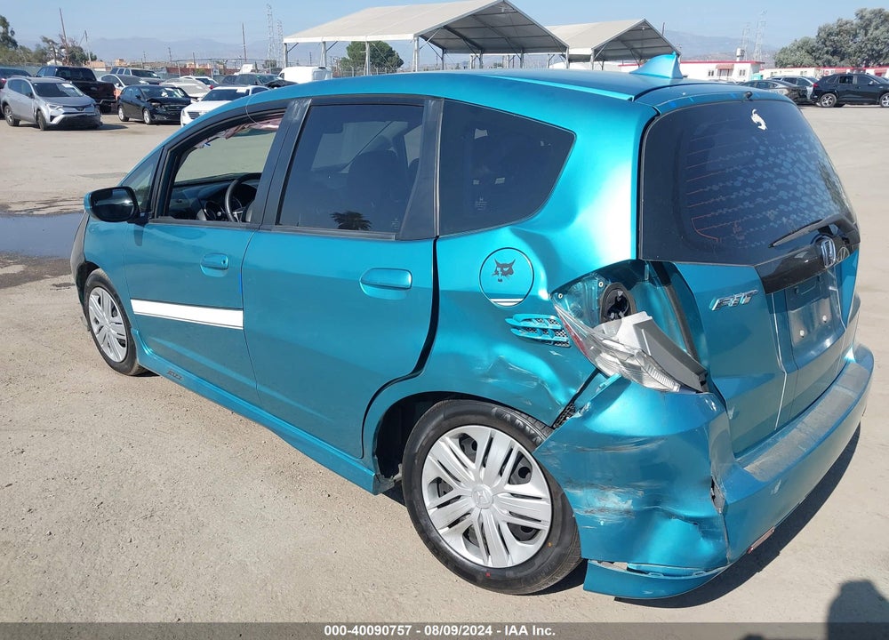 2012 HONDA FIT SPORT VIN: JHMGE8H54CC015178